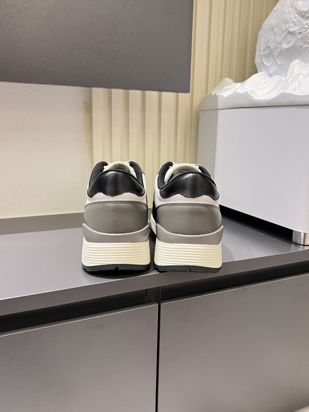Zegna - Mixed-Media Suede and Mesh Retro Runner Sneakers