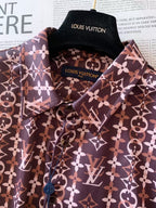 Louis Vuitton - Monogram Chain-Link Button-Up Shirt