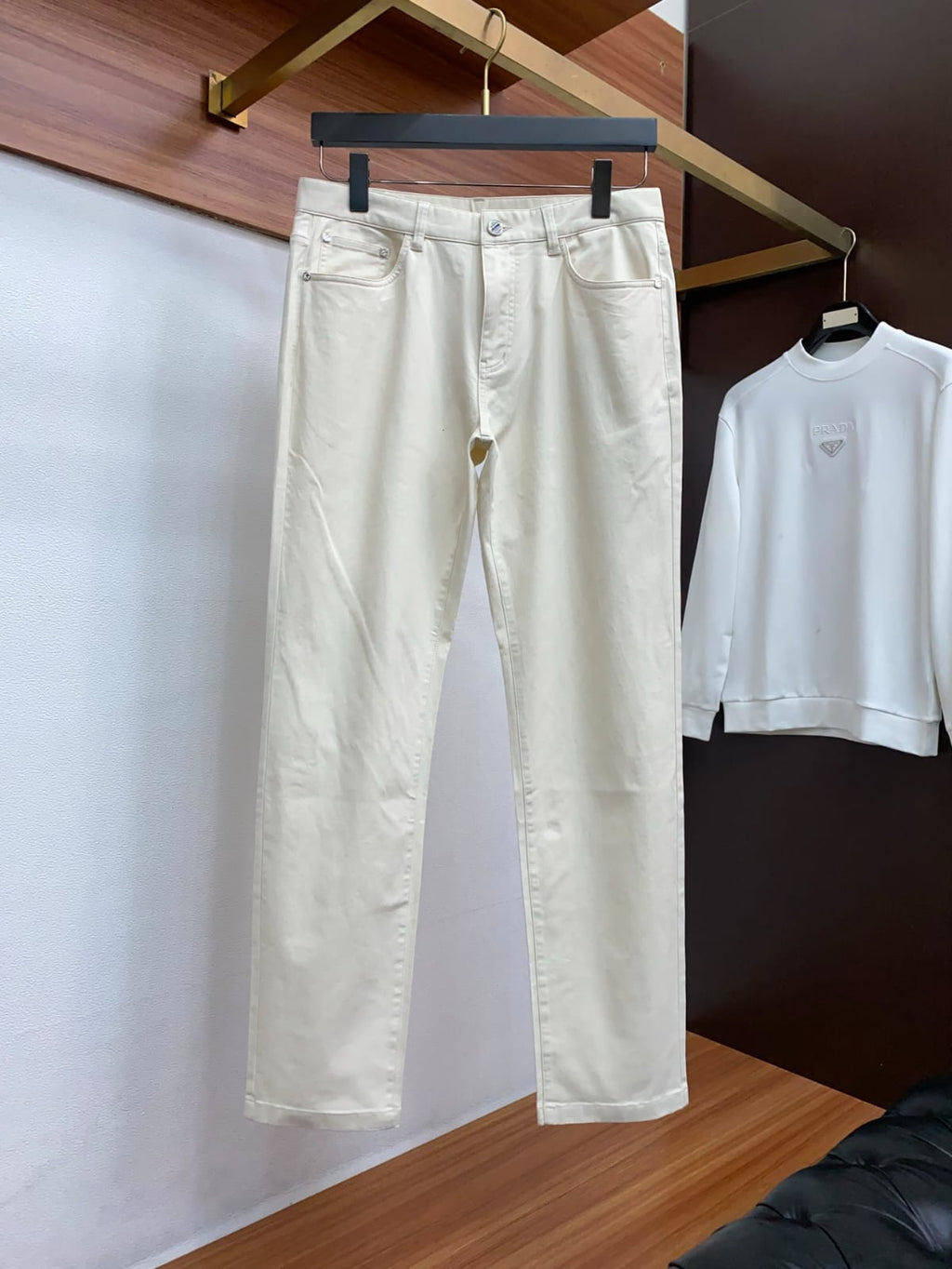 Zegna - Five-Pocket Cotton Twill Trousers - Off-White
