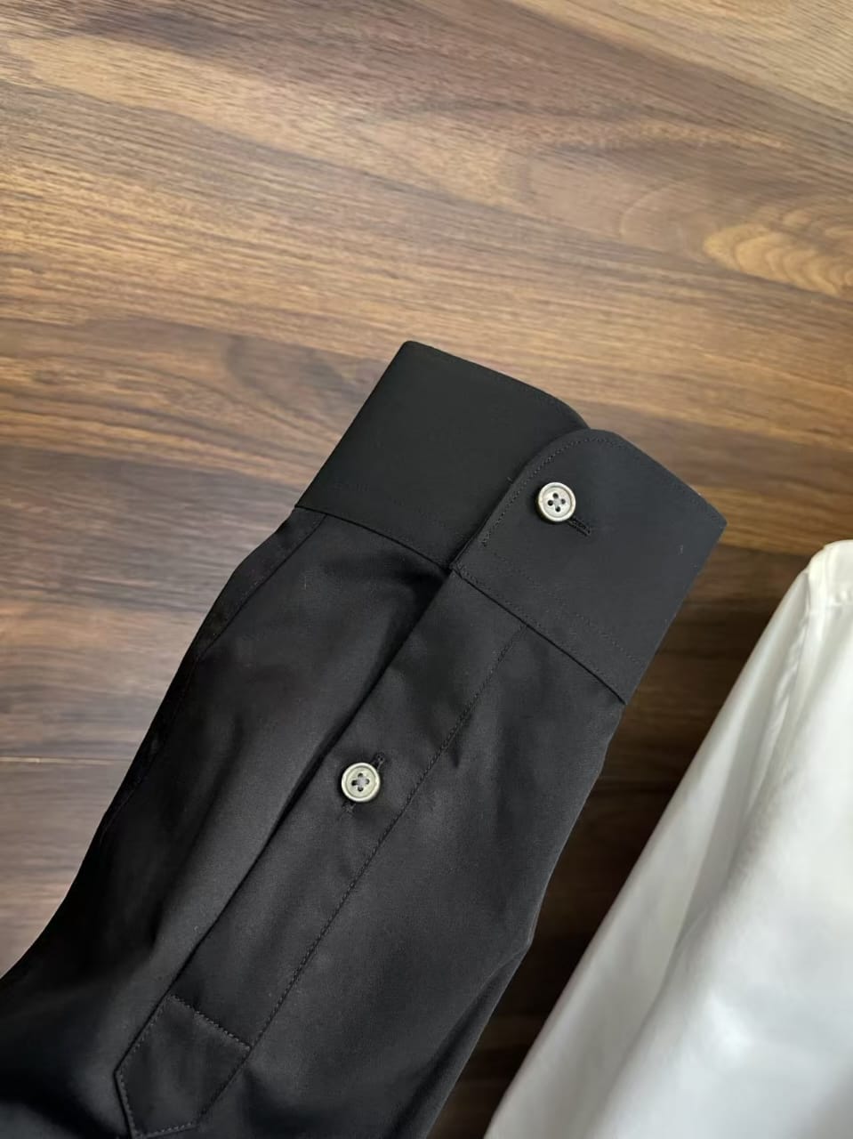 Zegna - Men's Classic Black Cotton Button-Up Shirt