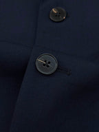Dolce & Gabbana - Navy Tailored Suit with Gold Embroidered Crest