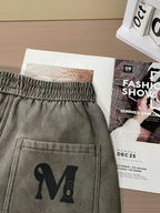 Maison Margiela - Grey Washed Denim Diagonal Seam Jeans
