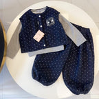 Vest cut mum mum navy & Under shirt mum mum gray& sweet pant Mum Mum navy