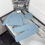 Sweet shirt Dior baby blue & sweet pant Dior baby blue