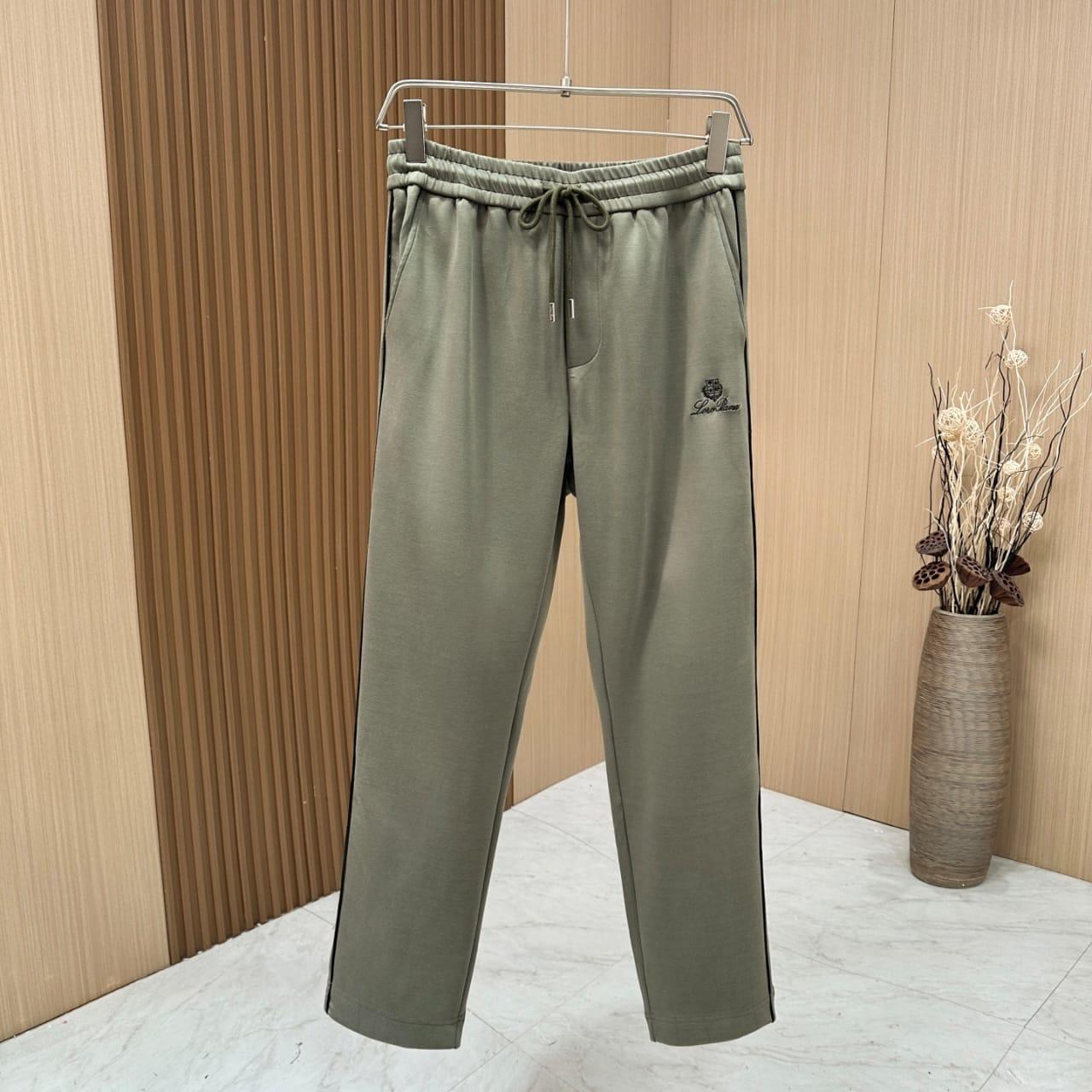 Loro Piana - Sage Green Contrast-Pipe Half-Zip Tracksuit Set