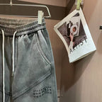 Maison Margiela - Grey Washed Denim Diagonal Seam Jeans