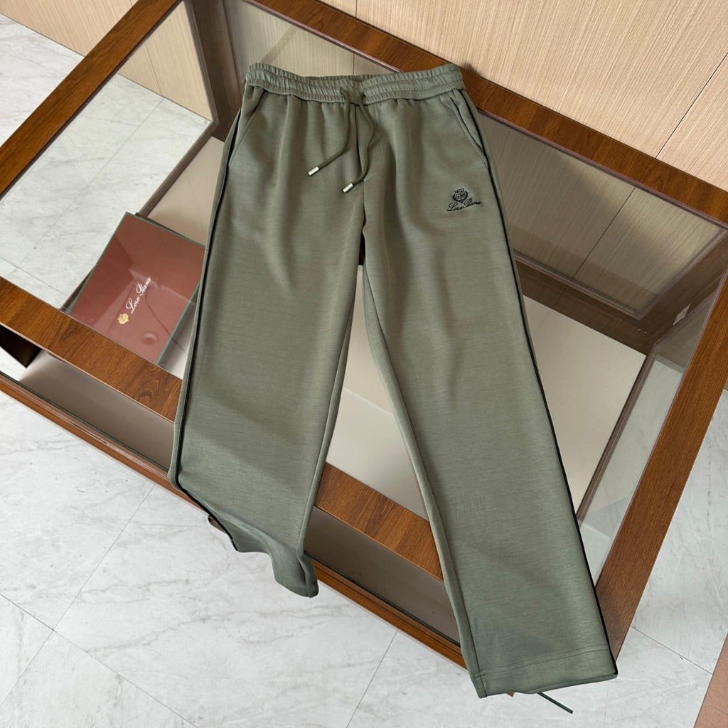 Loro Piana - Sage Green Contrast-Pipe Half-Zip Tracksuit Set