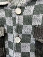 Louis Vuitton Distressed Damier Knit Cardigan