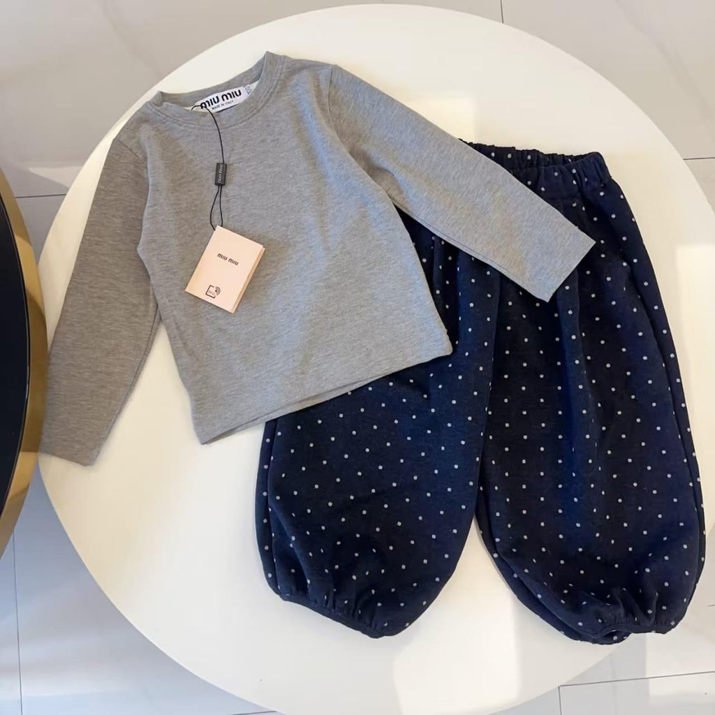 Vest cut mum mum navy & Under shirt mum mum gray& sweet pant Mum Mum navy