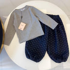 Vest cut mum mum navy & Under shirt mum mum gray& sweet pant Mum Mum navy