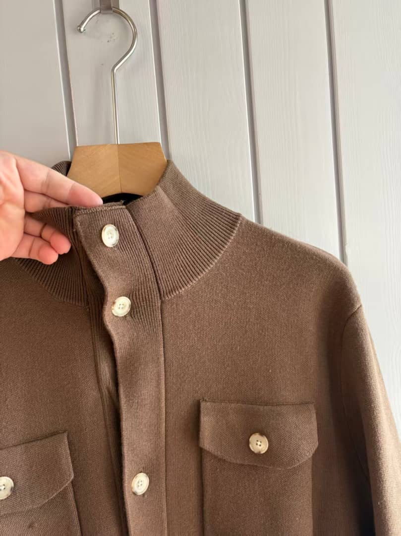 Loro Piana - Cashmere Knit Field Jacket - Warm Brown