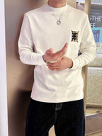 Burberry TB - Monogram Long-Sleeve T-Shirt in White