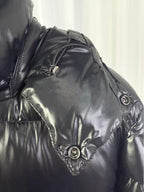 Moncler Men's Black Maya Hooded Short Down Jacket
