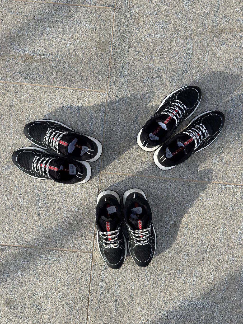 Prada - Black Mesh Sneakers