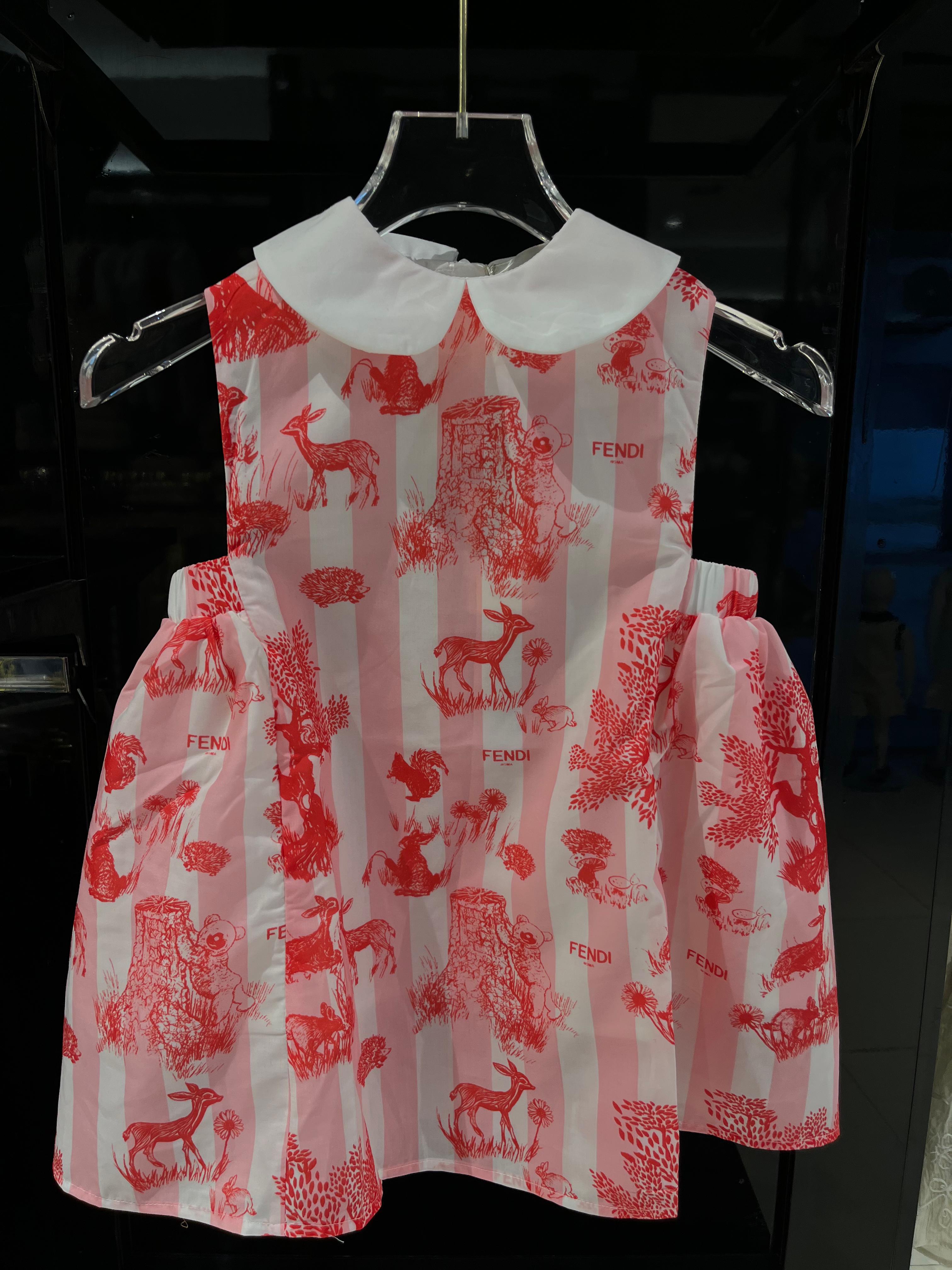 Dress Fendi withe&bink