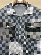 Louis Vuitton Distressed Damier Knit Cardigan