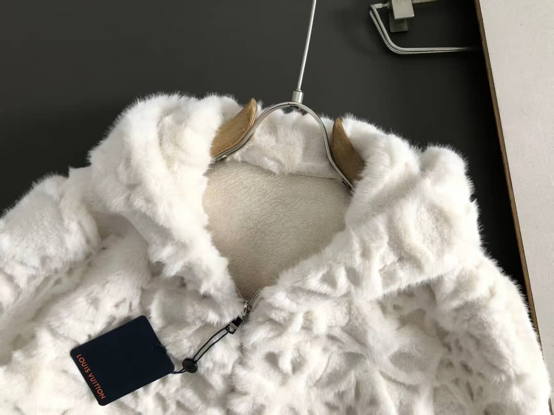 Louis Vuitton - The Cozy Chic White Faux-Fur Jacket