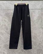 Moncler - Black Patch Sweatpants - Straight Leg Fit