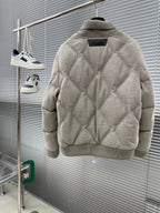 Loro Piana - Cashmere-Blend Diamond Quilted Bomber Jacket - Beige
