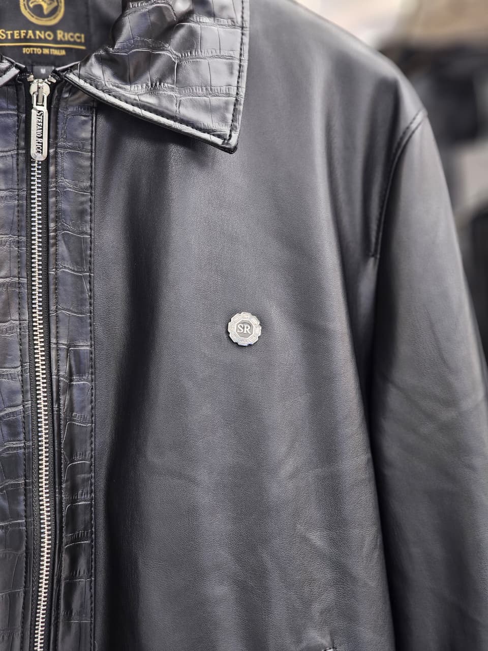 Jacket Stefano Ricci black leather