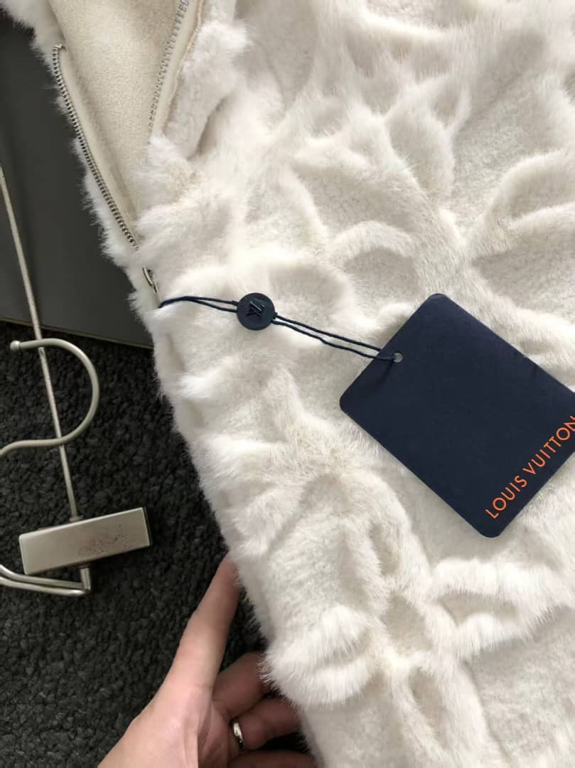 Louis Vuitton - The Cozy Chic White Faux-Fur Jacket