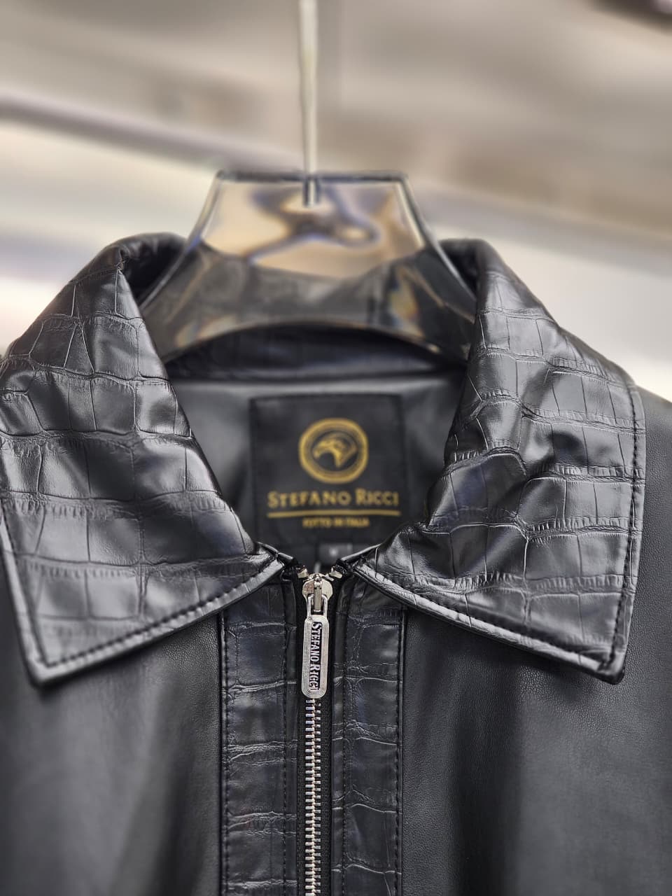 Jacket Stefano Ricci black leather
