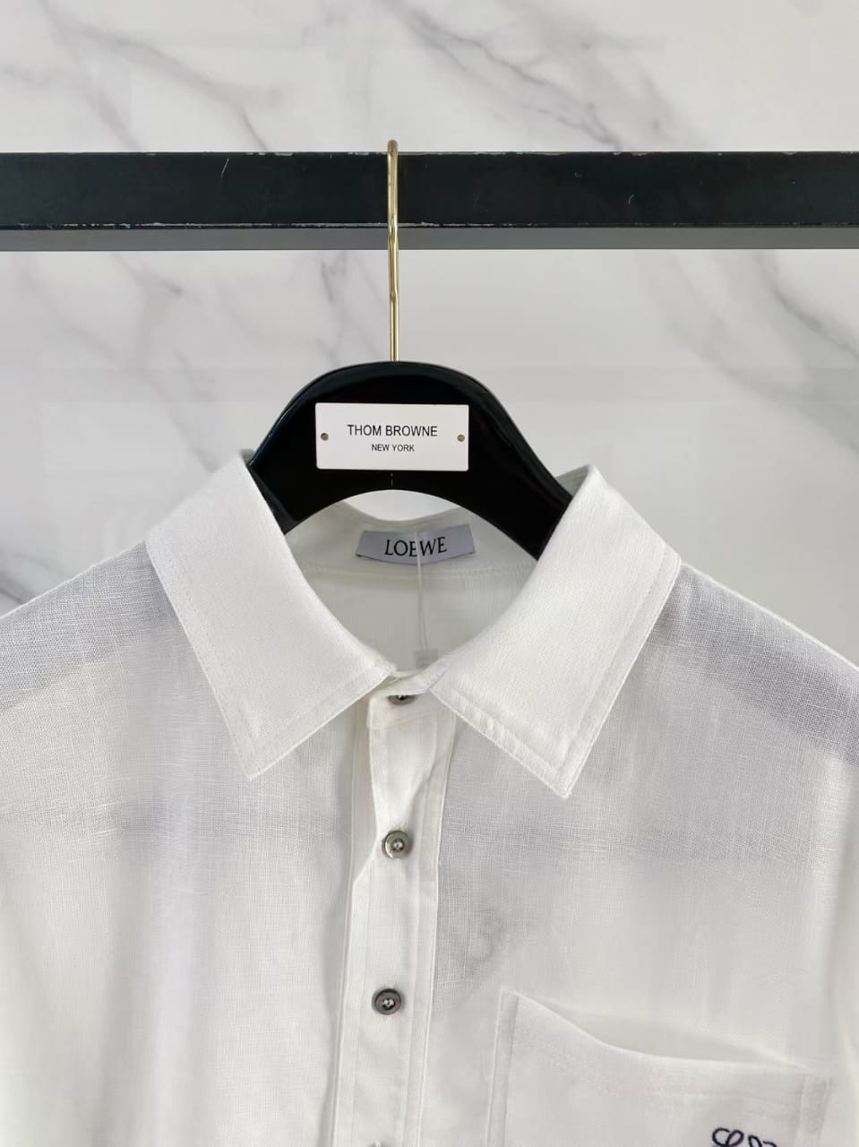 Premium Linen-Blend Short Sleeve Polo Shirt & Matching Pants Set