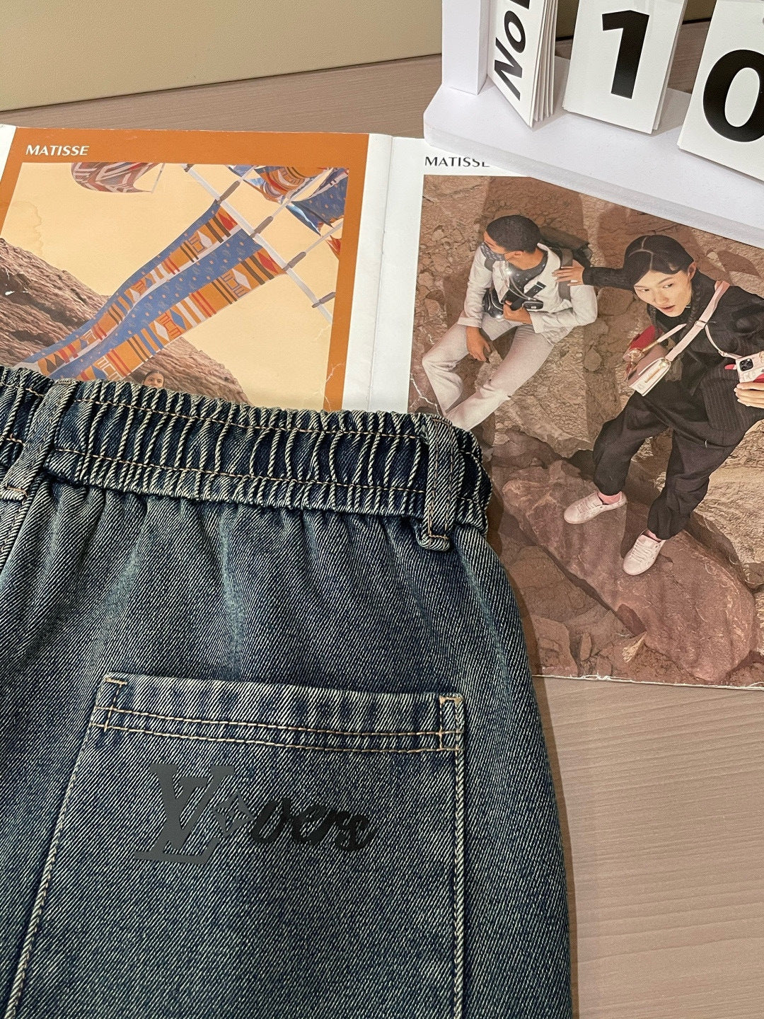 Louis Vuitton - LV Monogram Washed Denim Cargo Jeans – Loose Fit