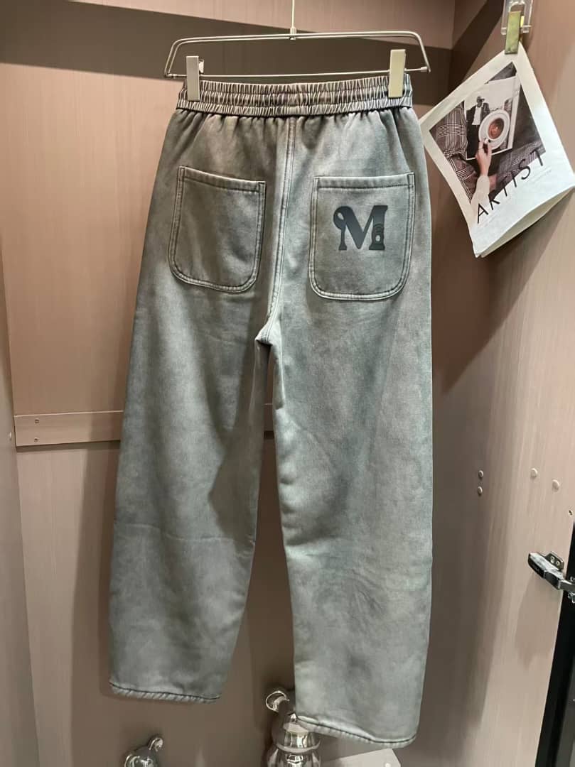 Maison Margiela - Grey Washed Denim Diagonal Seam Jeans