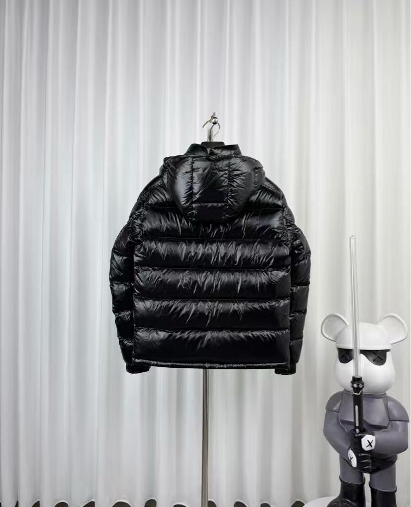 Moncler Men's Black Maya Hooded Short Down Jacket