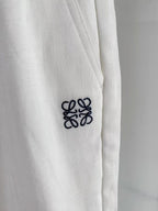 Premium Linen-Blend Short Sleeve Polo Shirt & Matching Pants Set