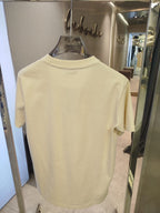 Moncler - Slim Fit Logo Patch T-Shirt in Off-White