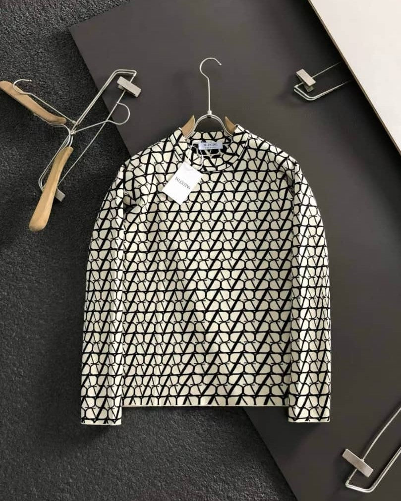 Valentino Garavani Toile Iconographe Wool Crewneck Sweater