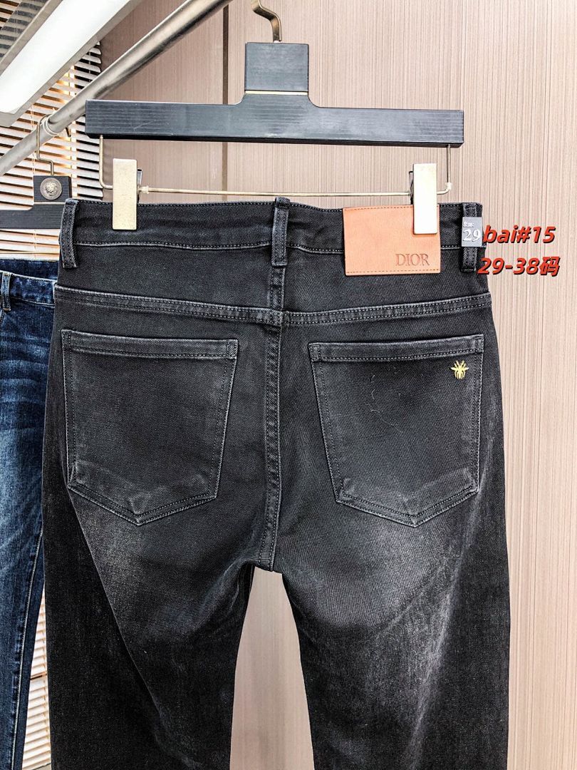 Dior Homme Black Slim-Fit Jeans with Gold Hardware