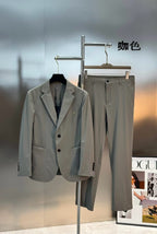 Fendi Men's Khaki Casual Blazer Suit Set