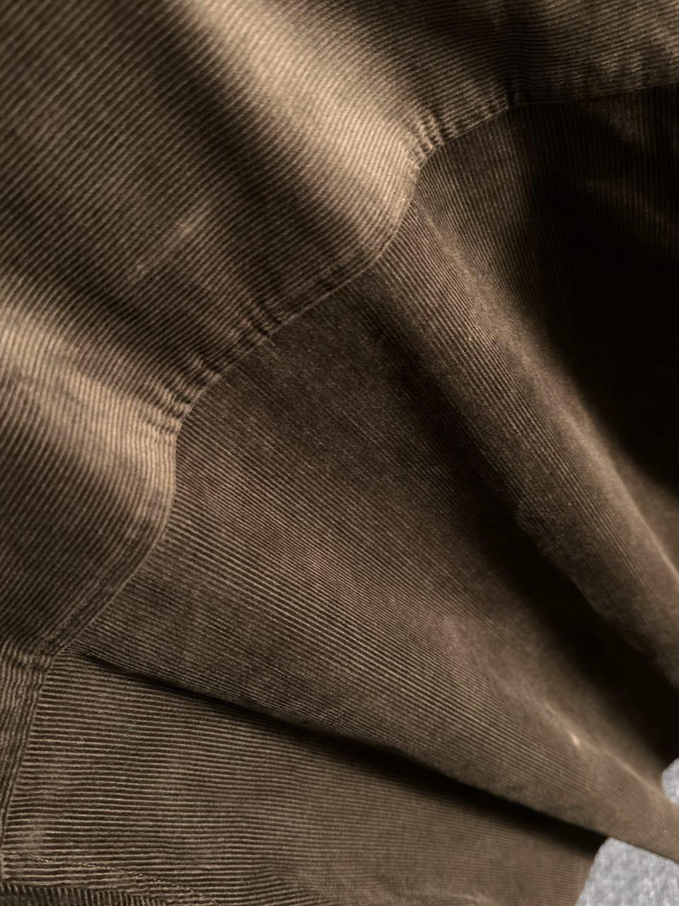 ZEGNA Men's Brown Fine-Wale Cotton Corduroy Overshirt