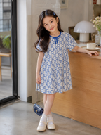 Dress GUGGI white & blue