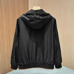 Loro Piana - Black Technical Hooded Bomber Jacket