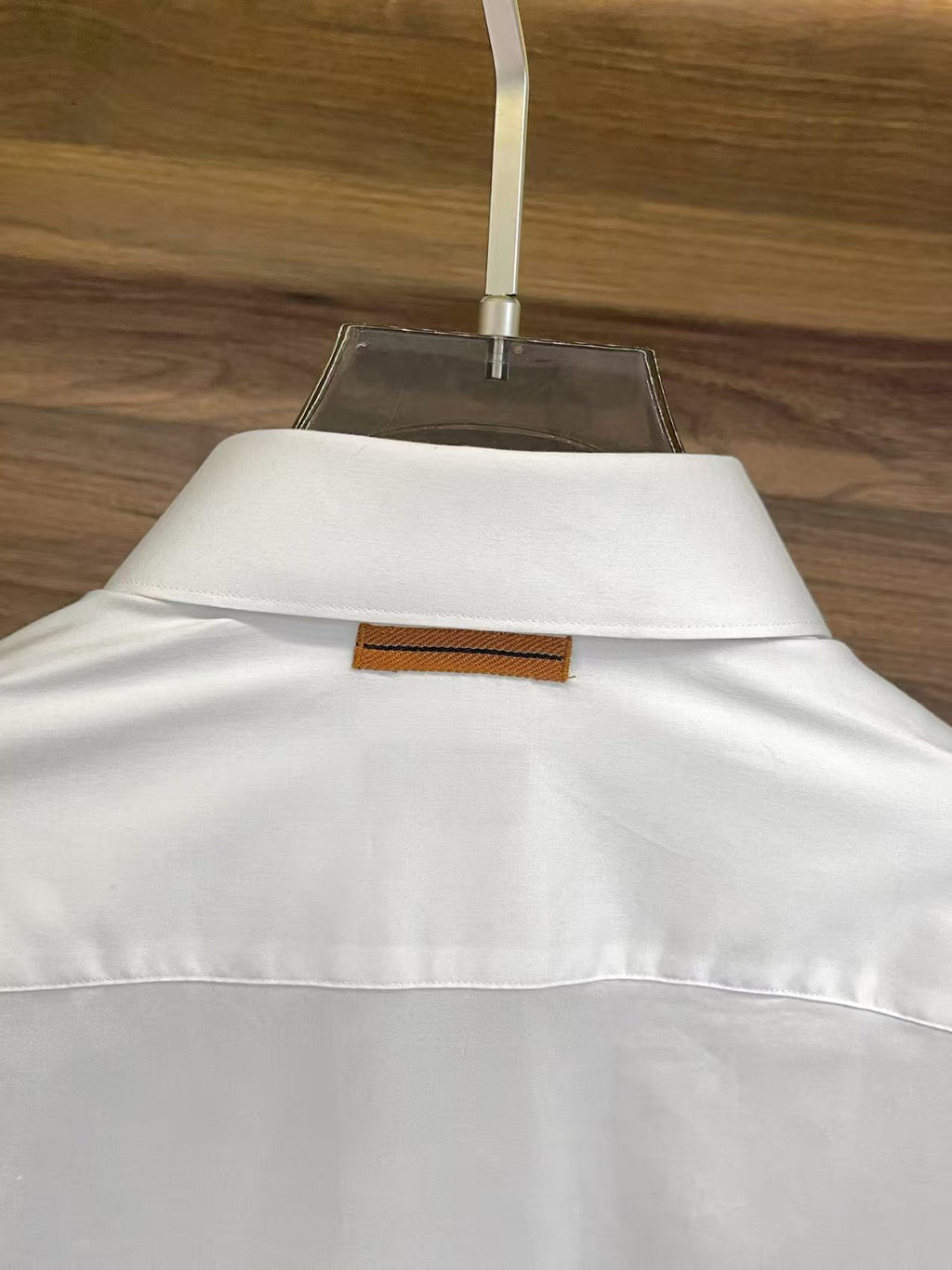 Zegna - Men's Classic White Cotton Button-Up Shirt