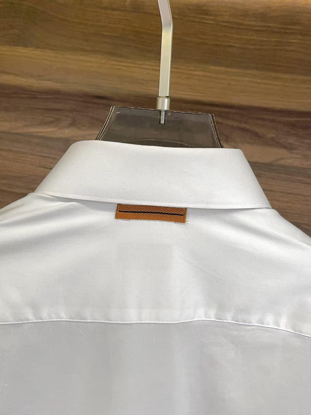 Zegna - Men's Classic White Cotton Button-Up Shirt