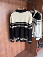 Loro Piana - Striped Knit Cardigan - Black/White
