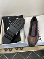 Givenchy - Brown Leather & Neoprene Zip-Front Trainers with Chunky Sole