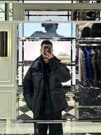 Moncler Grenoble Albiez Black Down Jacket with Faux-Fur Trim