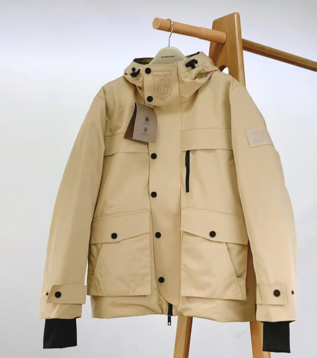 Burberry 'TB' Puffer Camel Jacket