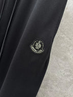 Moncler - Black Patch Sweatpants - Straight Leg Fit