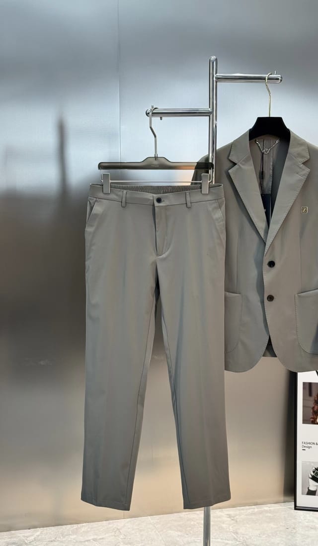 Fendi Men's Khaki Casual Blazer Suit Set