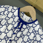 Dress GUGGI white & blue