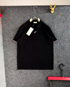 Gucci Men's Cotton Piquet Web-Detail Polo Shirt