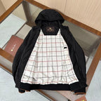 Loro Piana - Black Technical Hooded Bomber Jacket