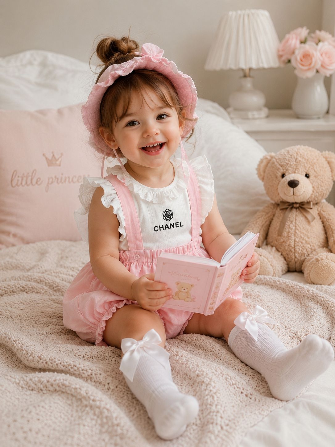 Sit newborn chanel withe&pink